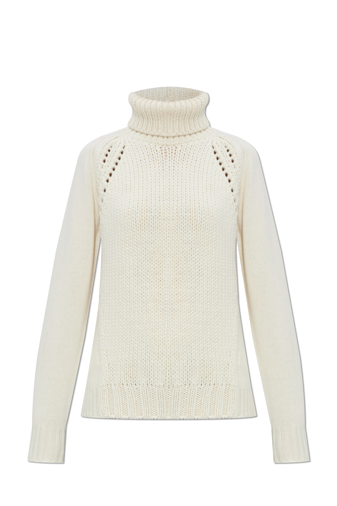 Fabiana Filippi Sweater popular Women's Large Off-White Cashmere & Silk Button Front